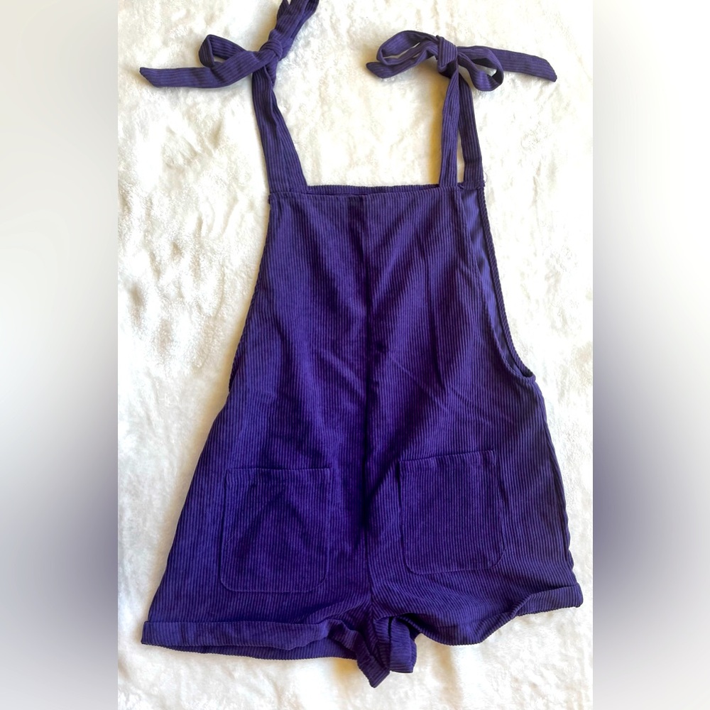Purple Corduroy Jumper/Overalls